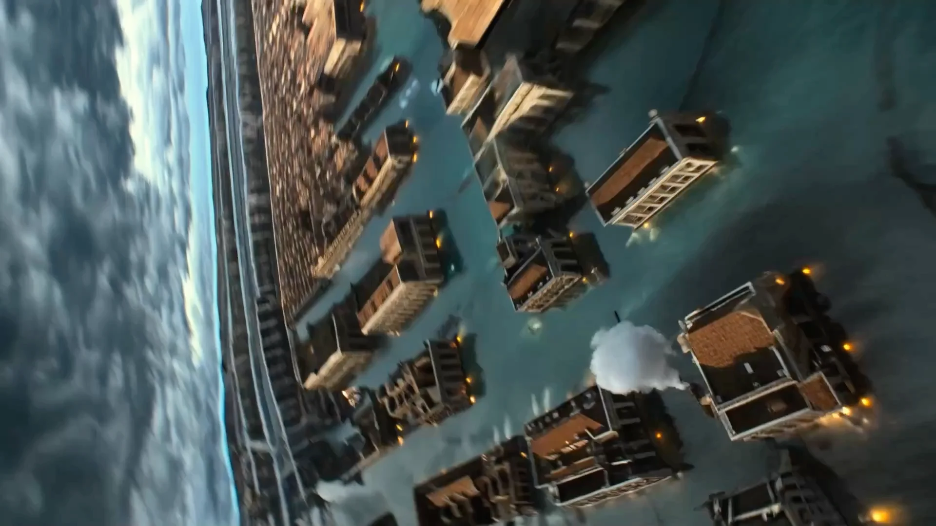 انزلاق مائي بسرعة قصوى في ضد العواصف