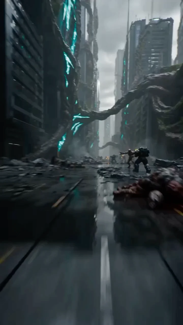 生物機械の廃墟の中を極速で穿梭する悪夢