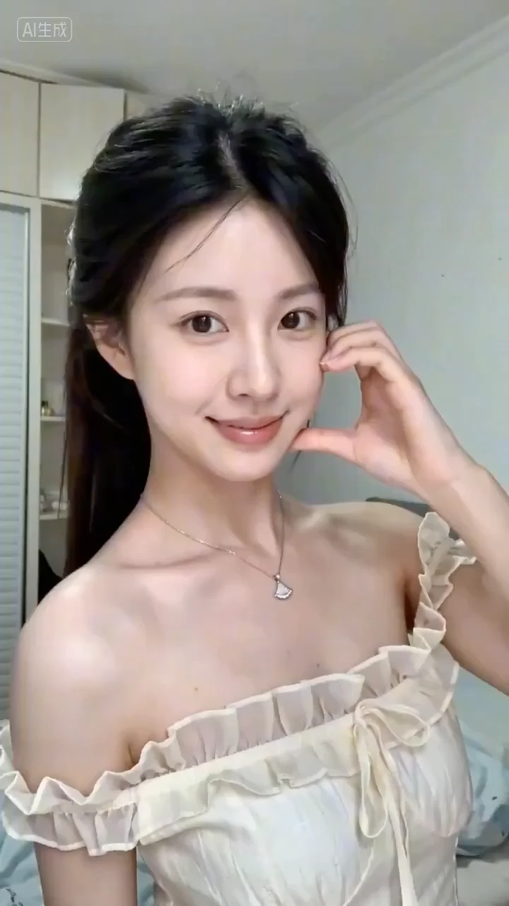 Случайные снимки девушки в спальне с атмосферой миллениума