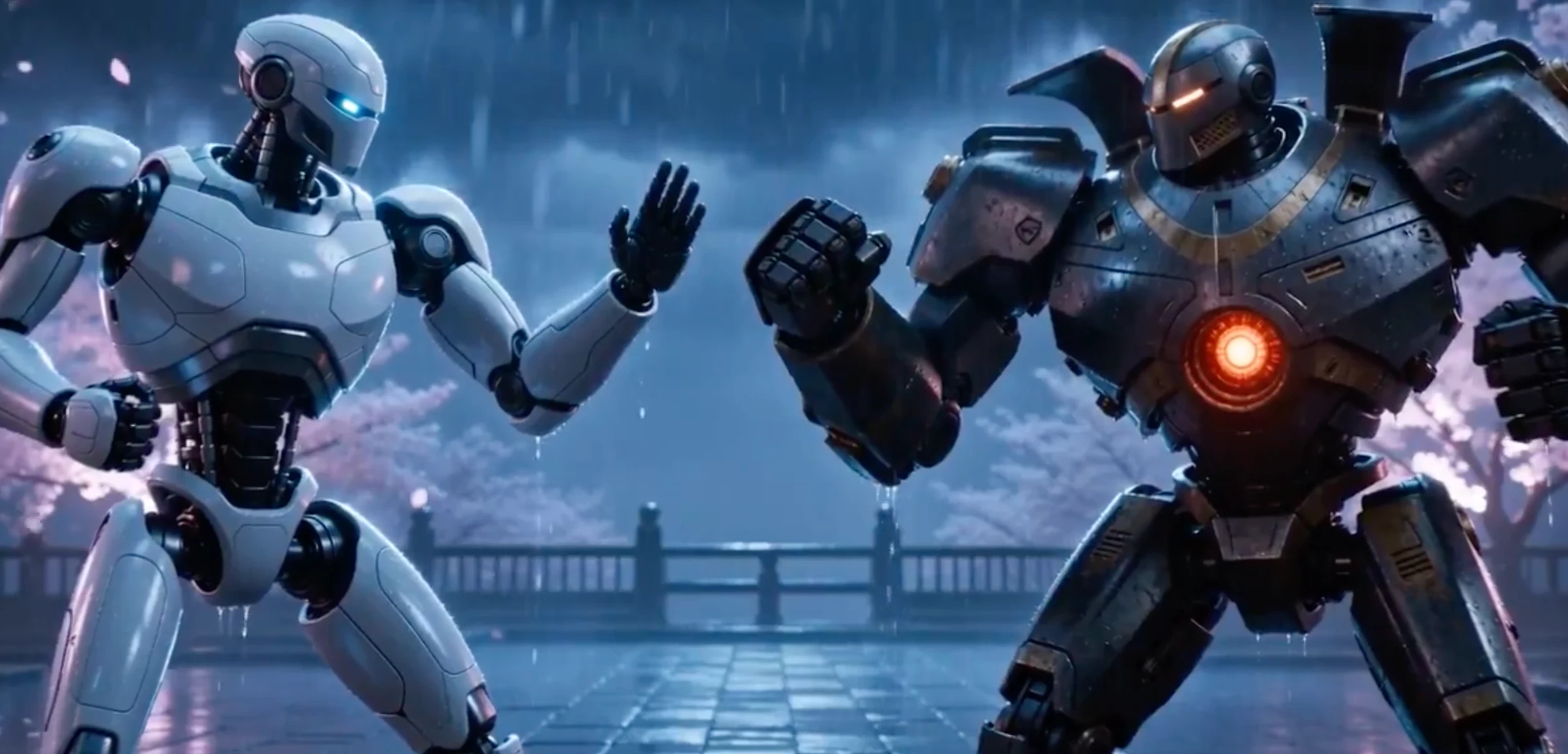 赛博机械宗师的雨夜武侠极致美学