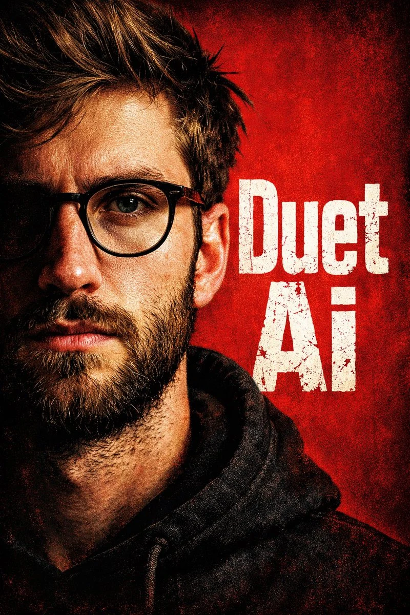 高对比度伦勃朗光效的宣传画