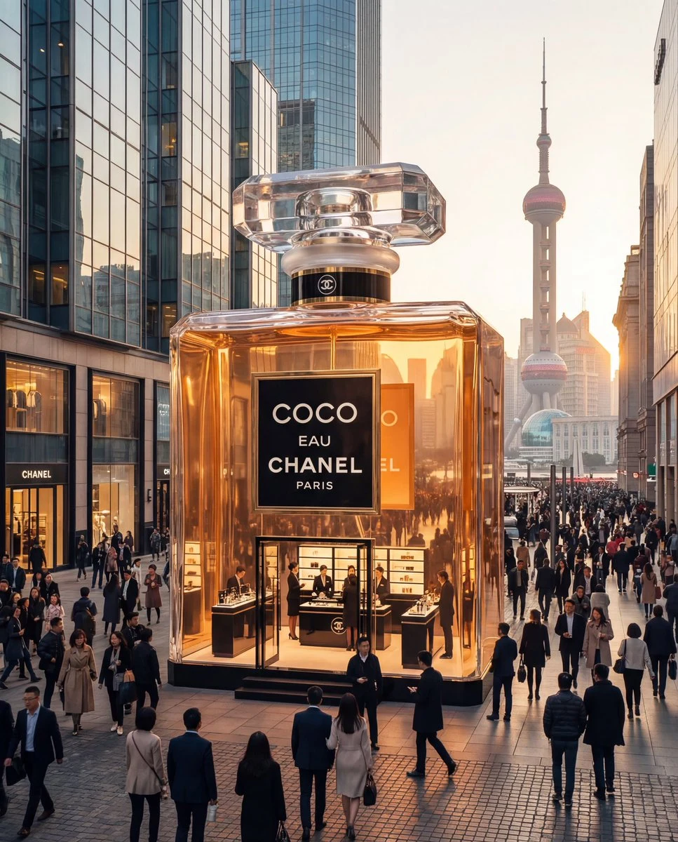 The Visual Transformation of a Giant Product into a Luxurious Architectural Exhibition Hall