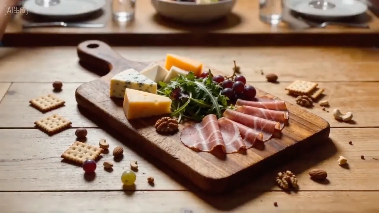 质朴木纹与美食烟火的高清广告分镜