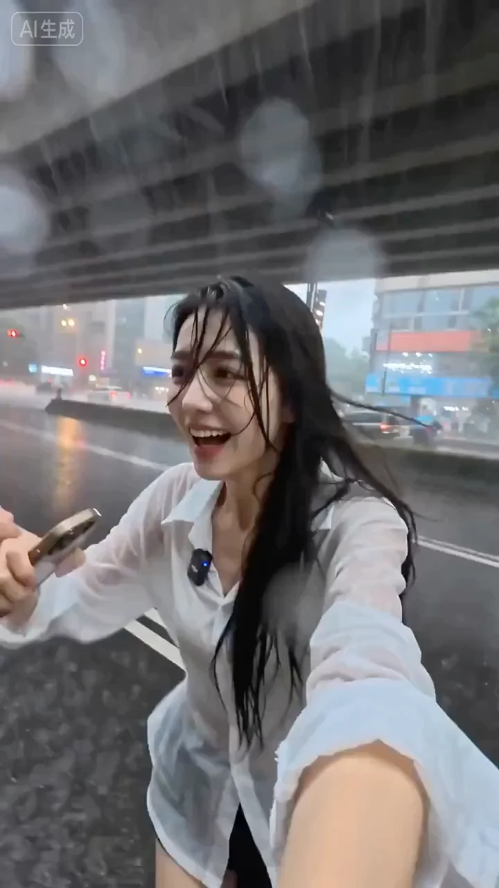 台北暴雨中的湿身浪漫自白