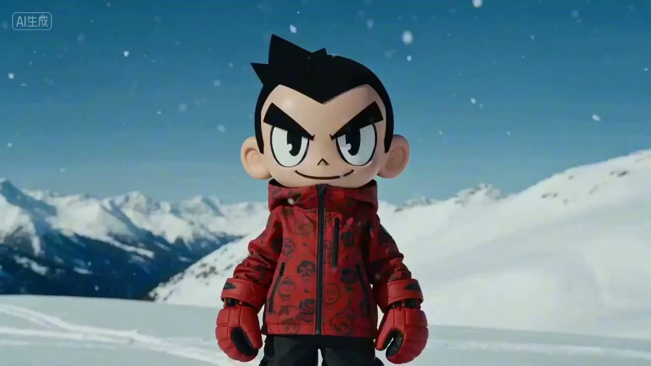 «Снежные просторы: порыв юности в горах с кинематографичным стилем»