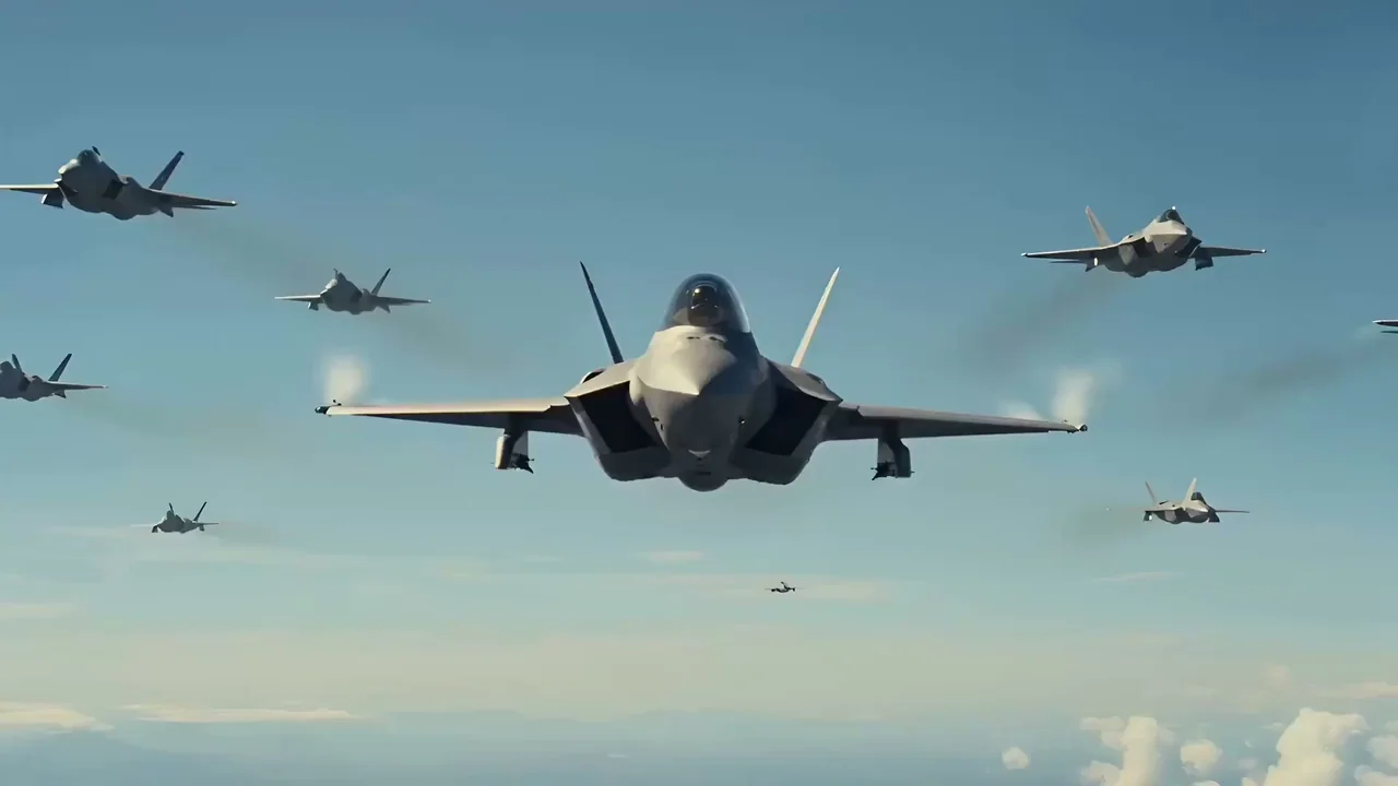 Modern fighter jet life-and-death aerial combat movie-level action moments