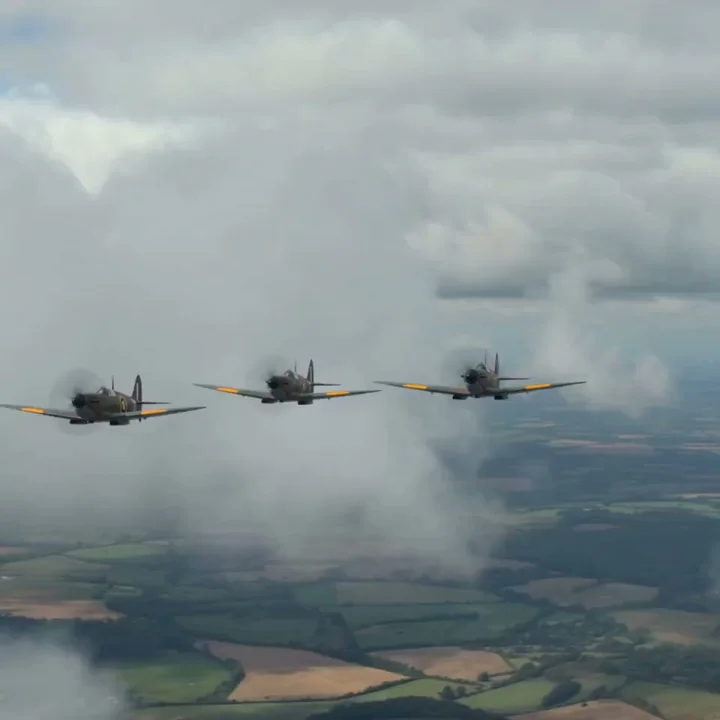 The intense aerial battle of the Battle of Britain