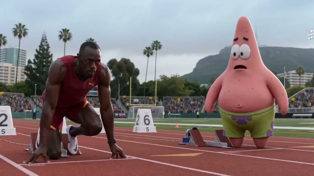 派大星对决博尔特的史诗级田径赛