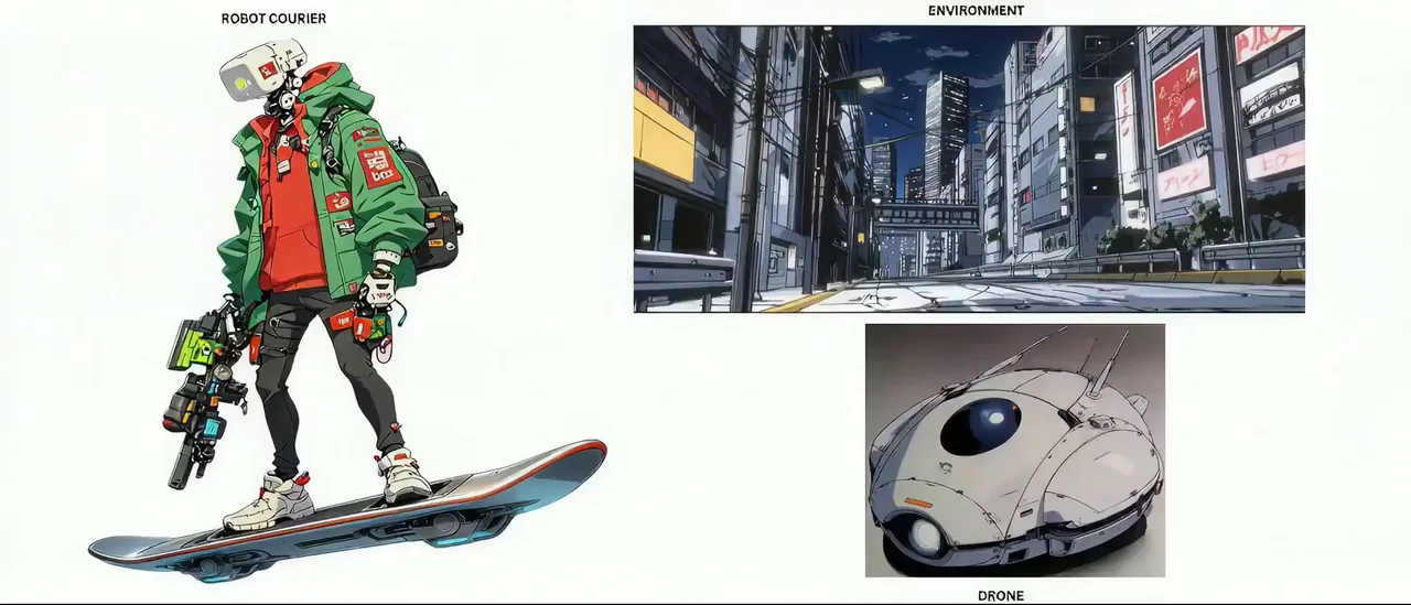 Animation dessinée OVA réaliste des années 90