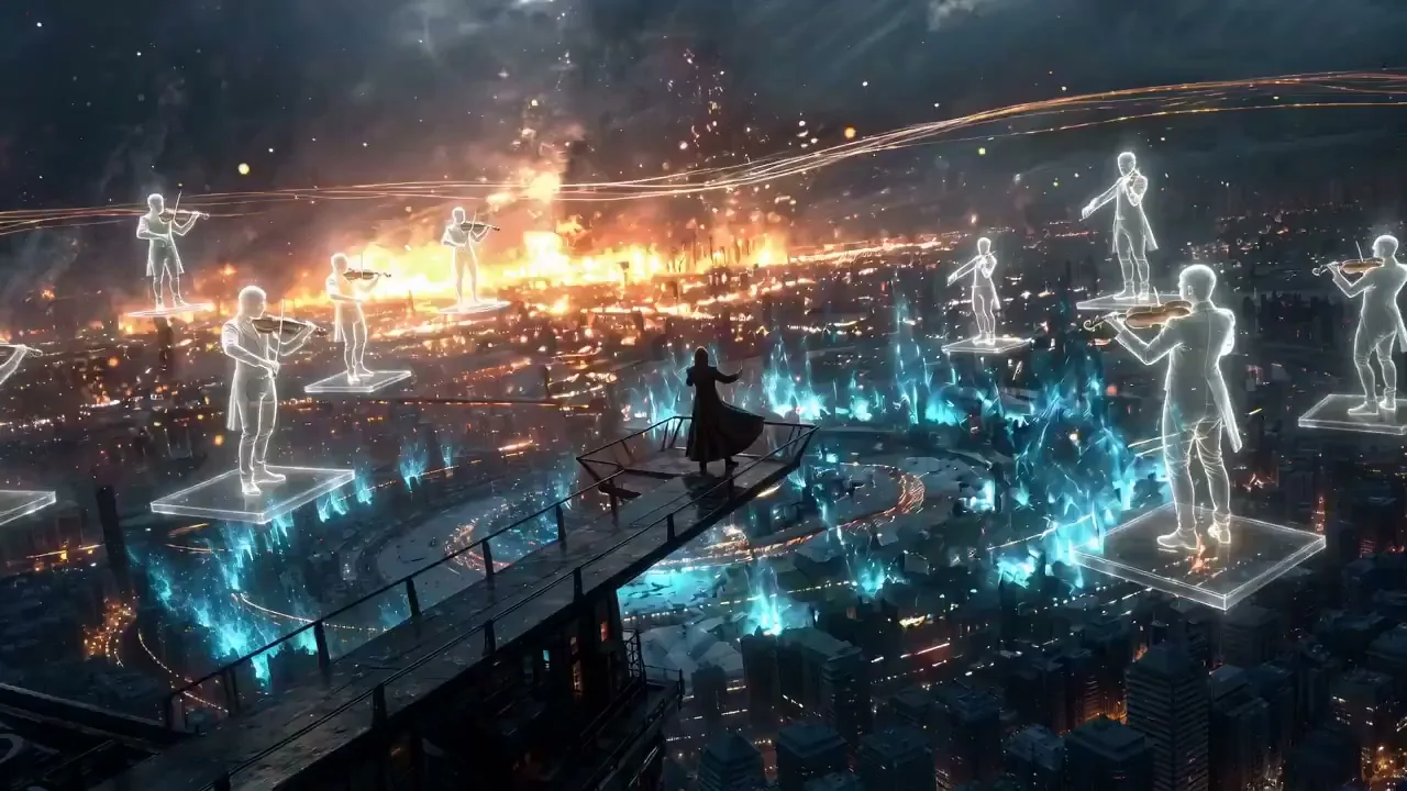 Conductor who lights up hope in the dark world