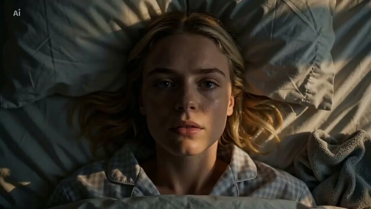 Elegant Center-Focused Girl from the Snorricam Perspective