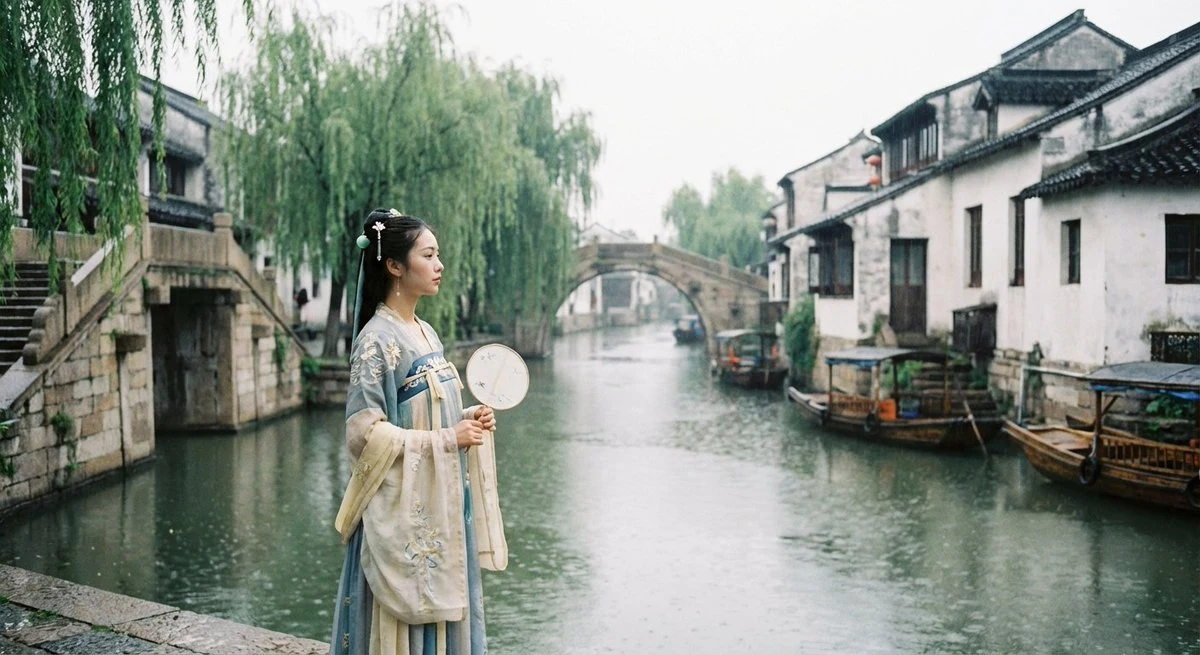 日系甜美少女倚靠地铁门边的迷人瞬间