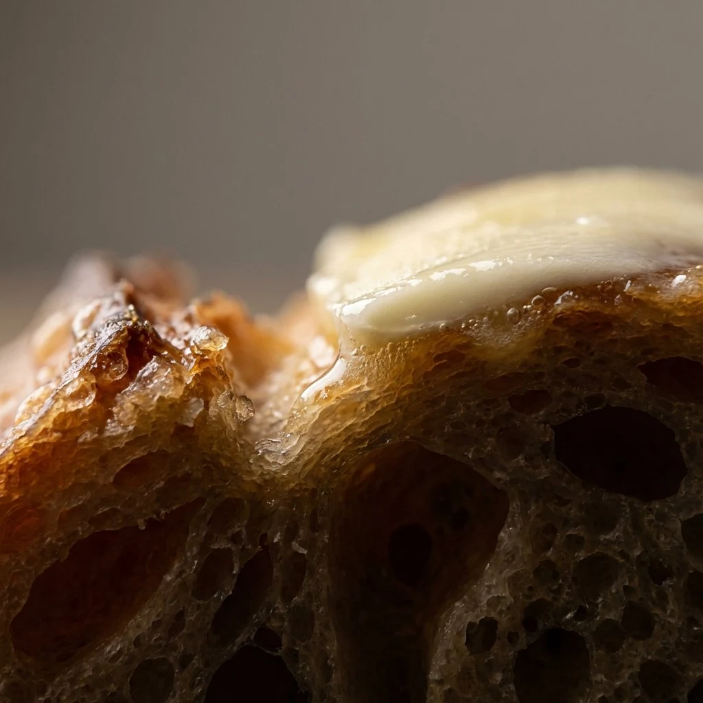 極致マクロが美食の微細な地形と光の質感を明らかにする