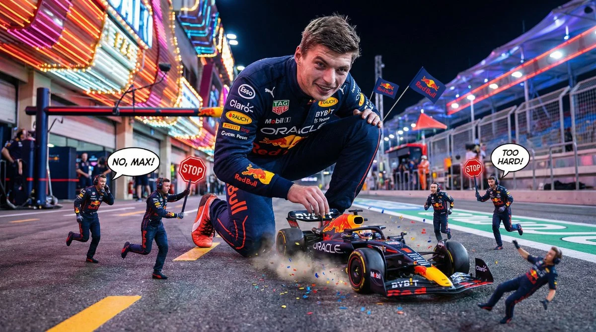 F1をおもちゃのように扱う過剰な喜劇視点のタイタン・レーサー