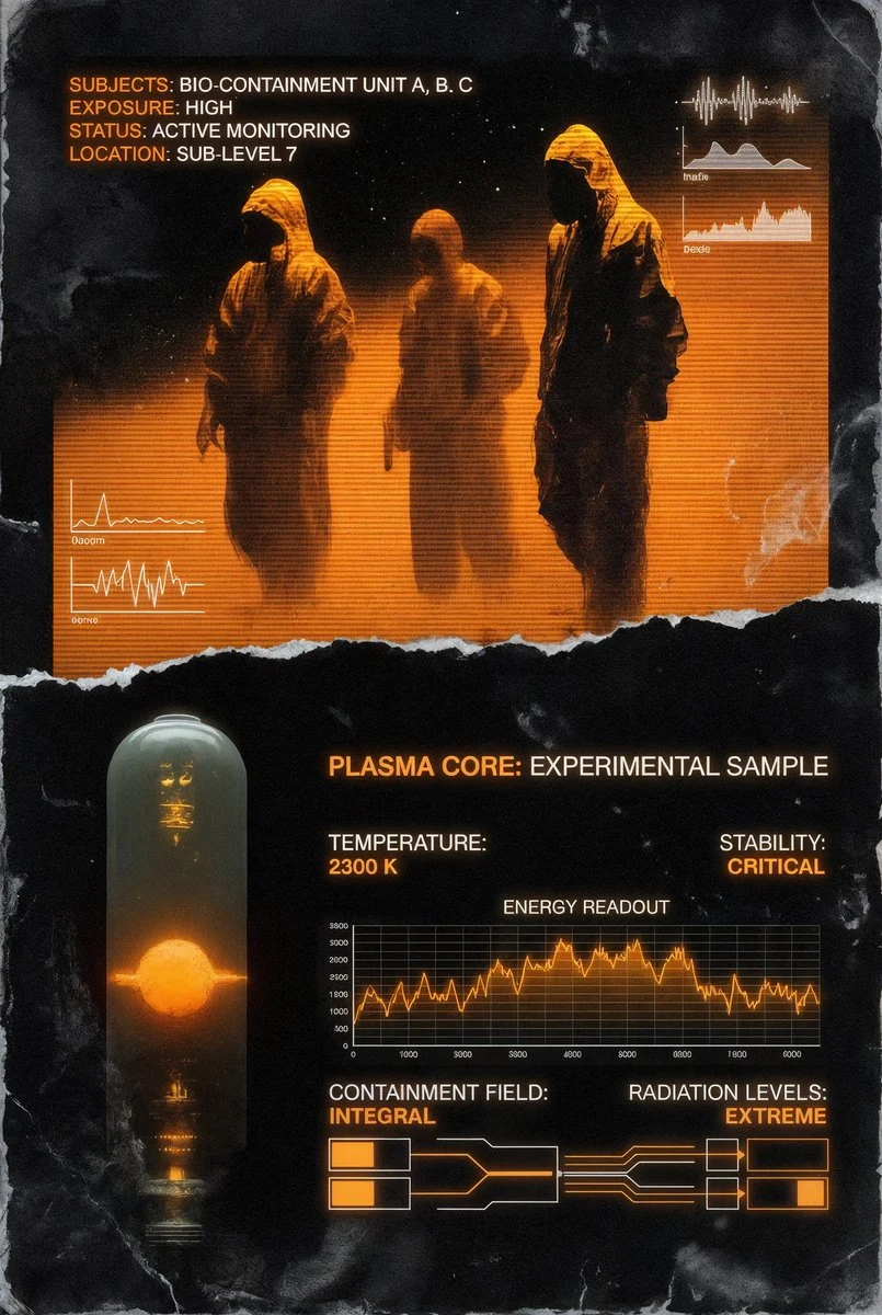 Minimalist Experimental Plasma Core Art Data Sheet