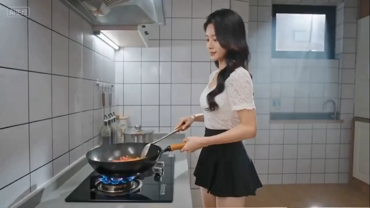 فن الطهي مع فن الظلال في لقطات بطيئة