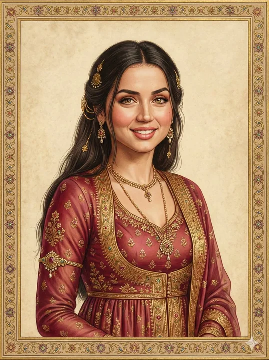 الفن الذهبي في الرسم التصغيري الهندي في بلاط الإمبراطورية المغولية