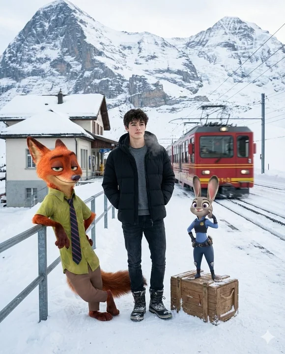 Zootopia Partner and Real-Life Alpine Snow Station Adventure