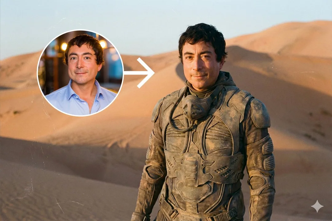 Dune Movie Style Post-Apocalyptic Desert Portrait Photography