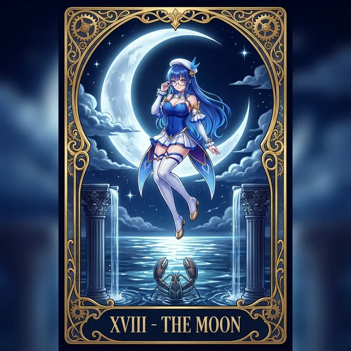 神秘月亮塔罗牌：哥特与新艺术运动的华丽融合