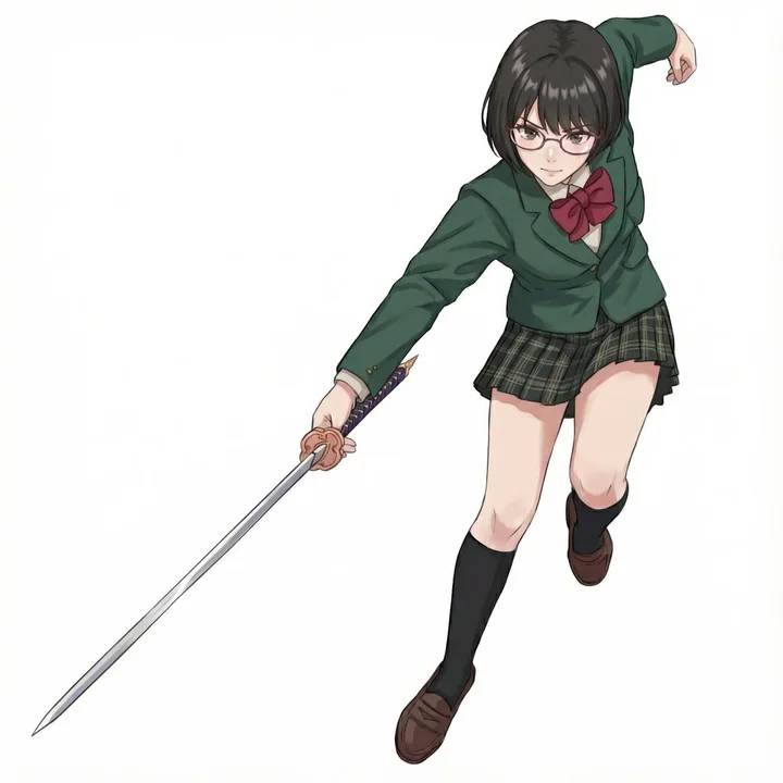 3D辅助生成精致二次元角色插画