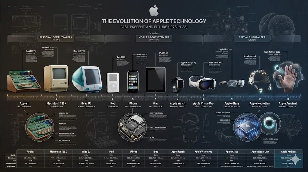 Affiche de visualisation en 3D ultra HD de l'évolution panoramique épique du produit