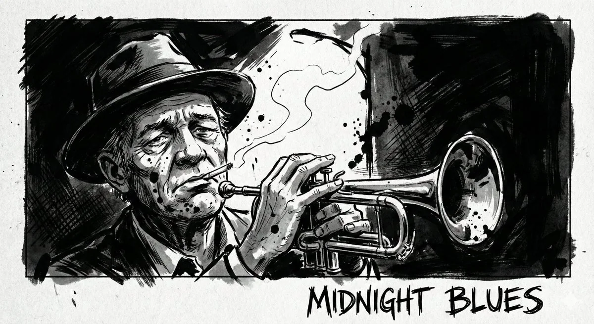 張力溢於言表のモノクローム映画感を持つ水墨人物像