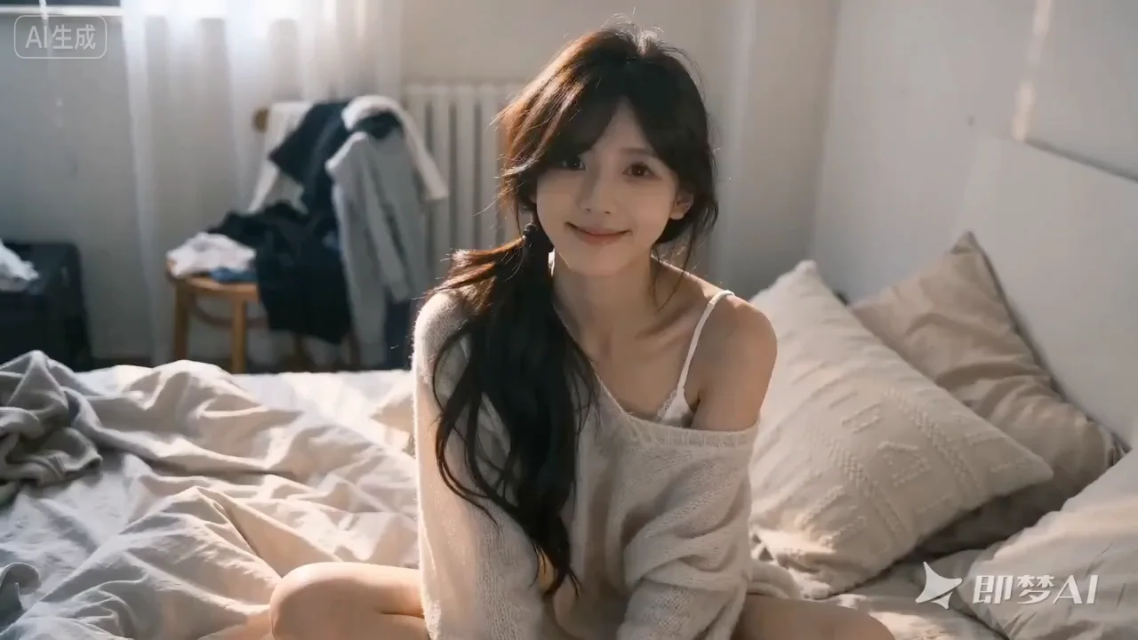 Autoportrait d'une jeune fille purement désirante dans une chambre de hiver languissante