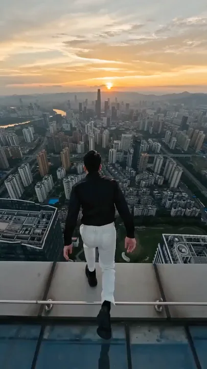 Urban flyers gliding through the clouds