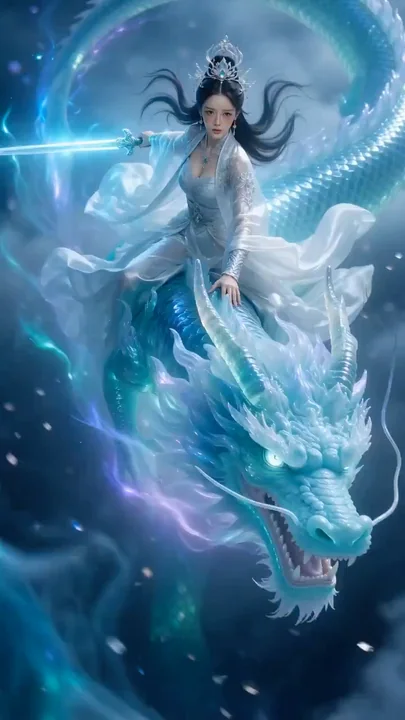 Dragon of the Azure Sea, Frozen Clouds and Celestial Grace