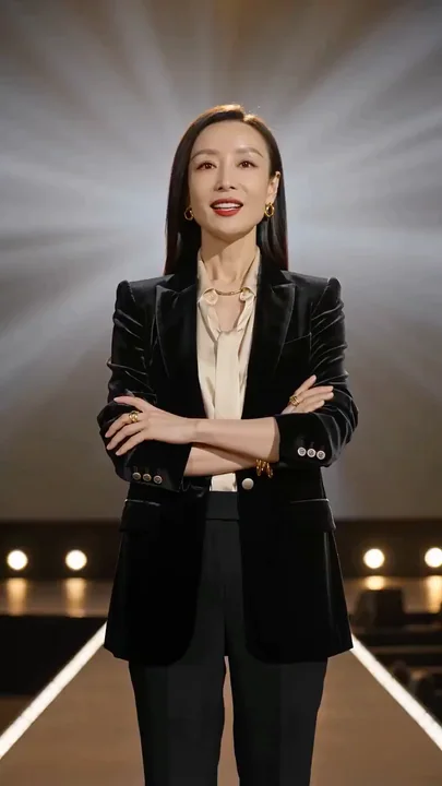 1万人の体育館で女性実業家が情熱的なスピーチ