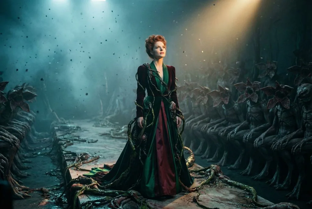 Défilé de haute couture au style décadent d’un monde inversé