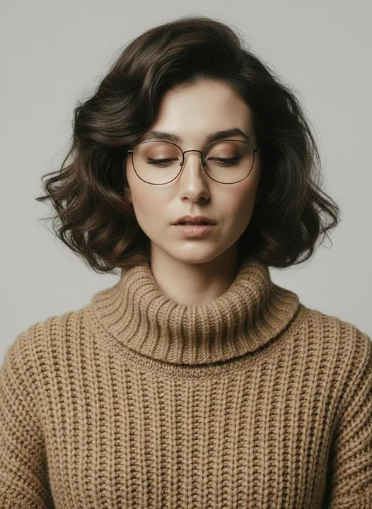 北欧ミニマルスタイルの秋のクワイエット・ラグジュアリーなファッションポートレート