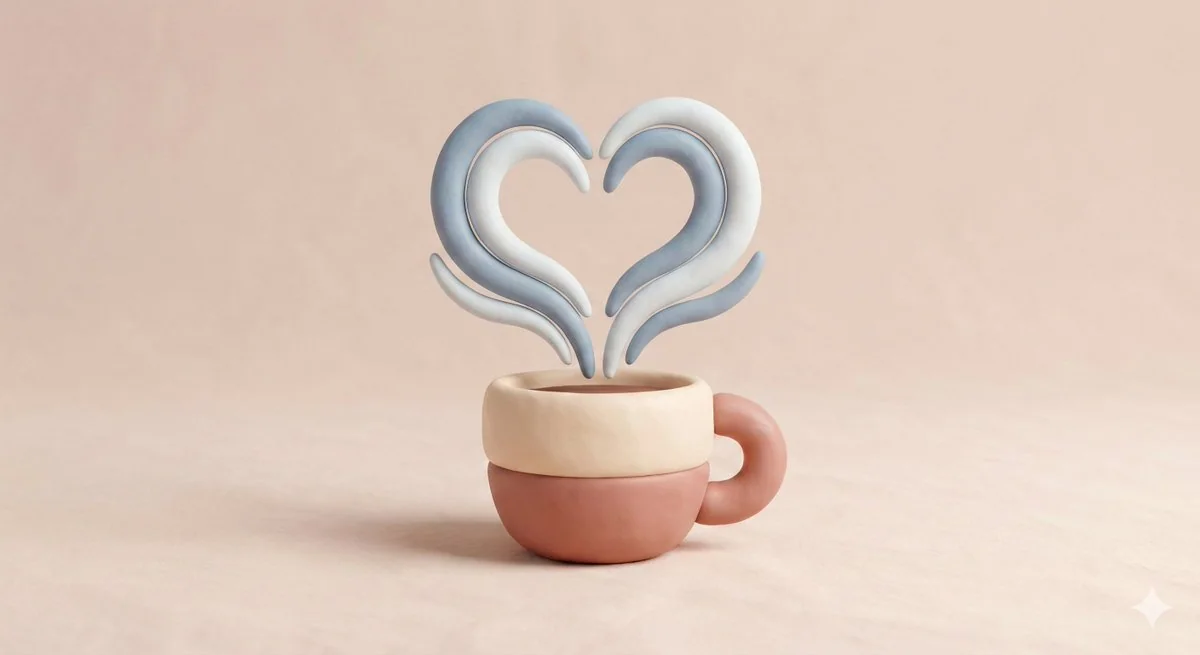 Dreamy soft tones with minimalist clay aesthetics
