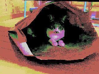 红白机硬件级精准还原背景像素画